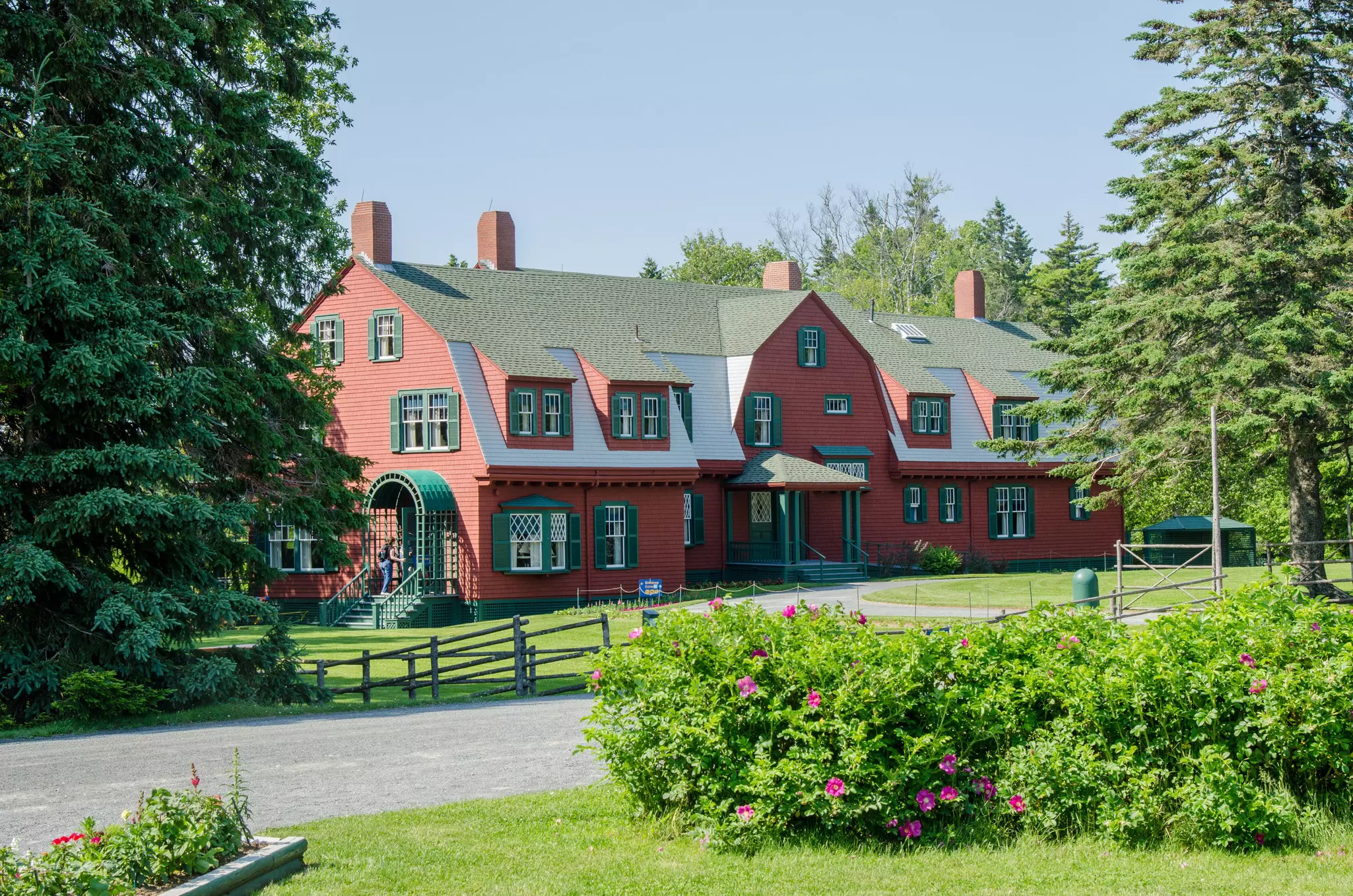 Franklin Delano Roosevelt's summer cottage on Campobello Island in the Canadian Province of New Brunswick.