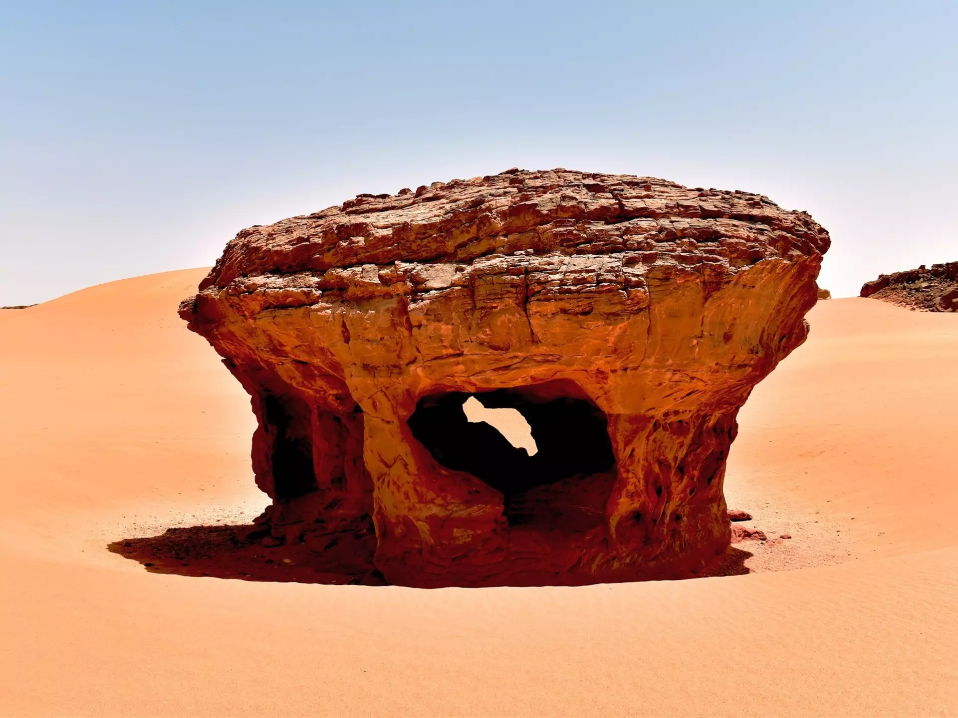 The Cathedral rock formation in Tassili National Park