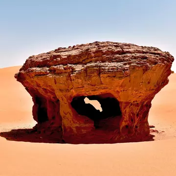 The Cathedral rock formation in Tassili National Park