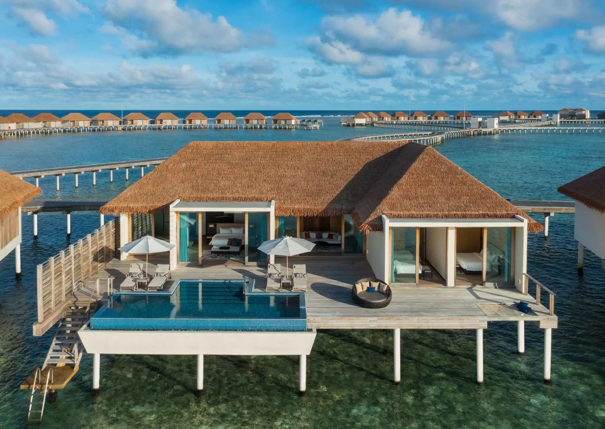 The overwater villas at the Radisson Blu Resort, Maldives. Courtesy of Radisson Blu Resort Maldives