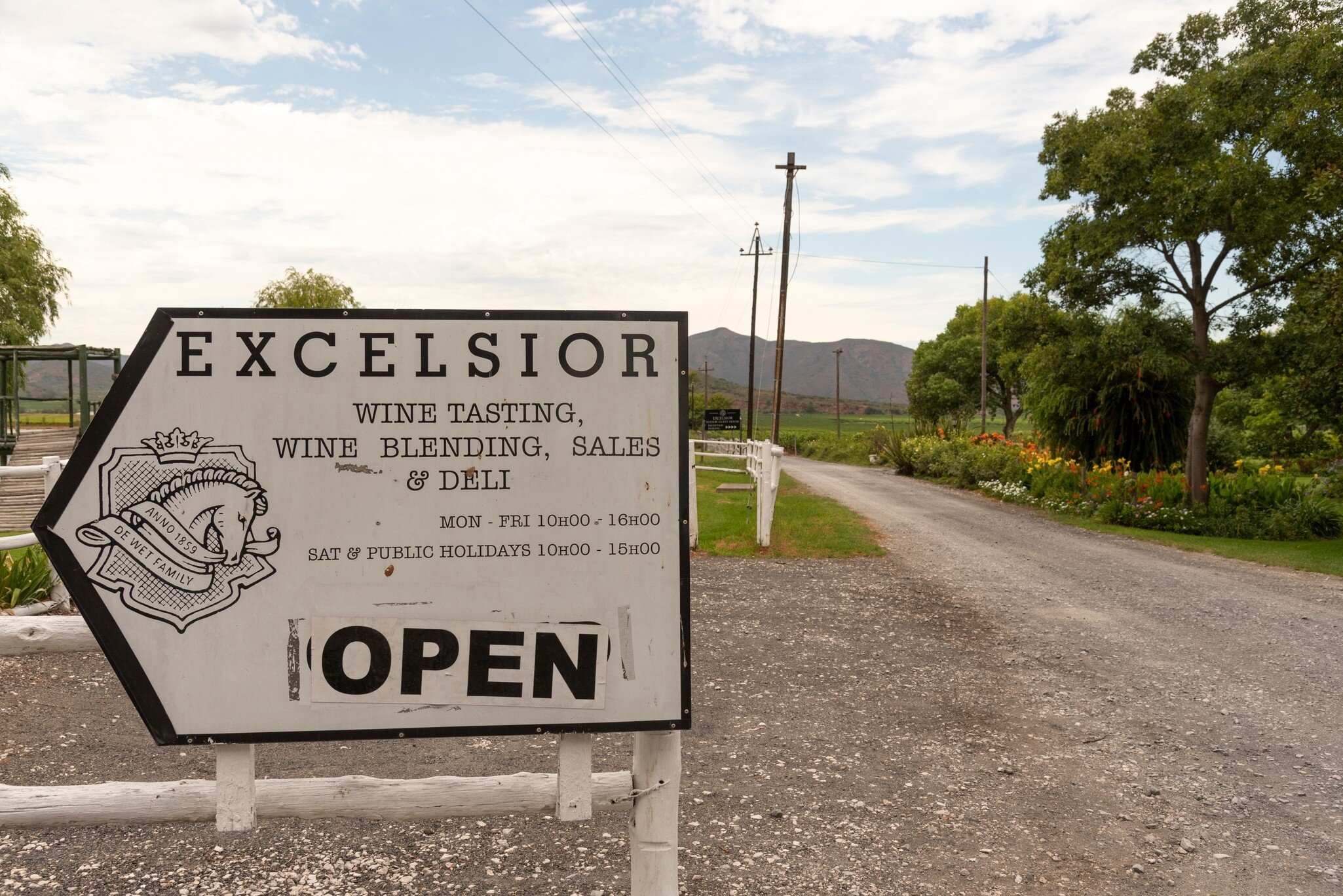 Western Cape, South Africa. 2023. Sign board outside winery in the Western Cape, South Africa.; Shutterstock ID 2267364481;