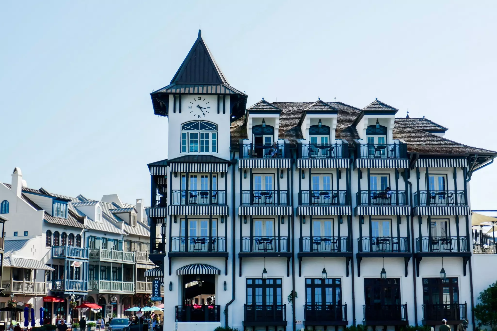 Dutch architecture buildings in Rosemary Beach, Florida