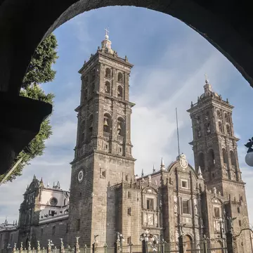 The Main Square (Zocalo) of Puebla, Mexico