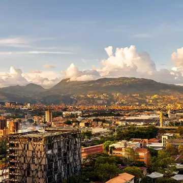 Enjoy panoramic views of the city from the El Poblado neighborhood. Simon Mayer/Shutterstock
