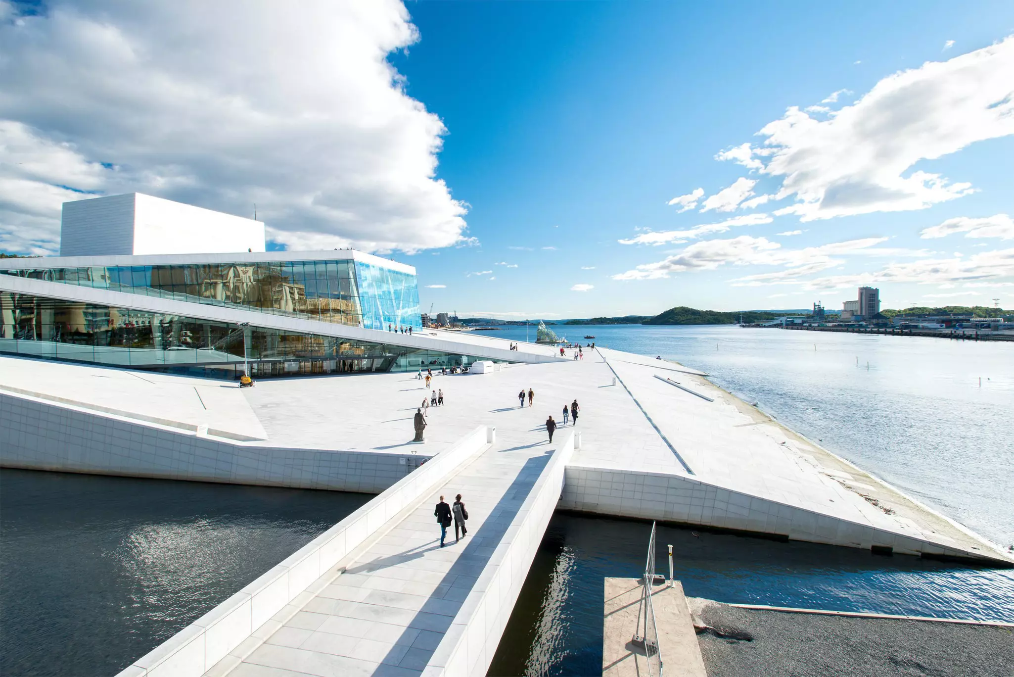 Oslo harborfront is dominated by the iconic National Opera House © Nanisimova / Shutterstock