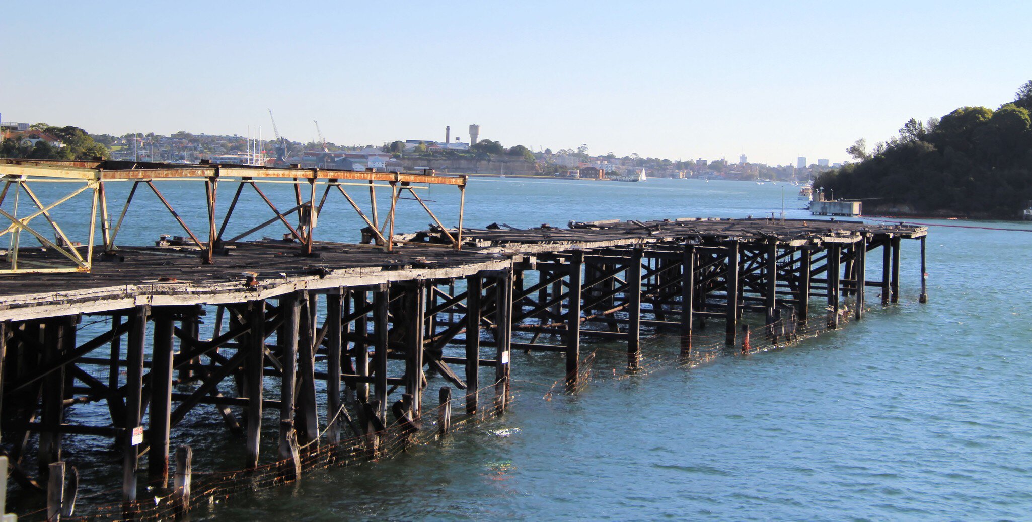 Coal Loader Wharf in Sydney, Australia.