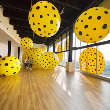 JULY 31, 2018: Visitors walking past yellow artworks in the Museum Macan.
1149315860
abstract, art, artist, artistic, artwork, asia, attraction, ball, beautiful, black, color, concept, contemporary, dot, event, exhibition, famous, floor, holiday, indonesia, indoor, jakarta, japan, kusama, looking, macan, male, man, modern, museum, obsession, people, polka dots, teenager, tourism, tourist, travel, visitor, walking, window, wood, wooden, yayoi, yayoi kusama, yellow