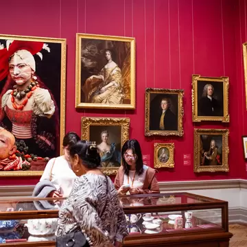 Interior of the Art Gallery of NSW in Sydney, Australia.