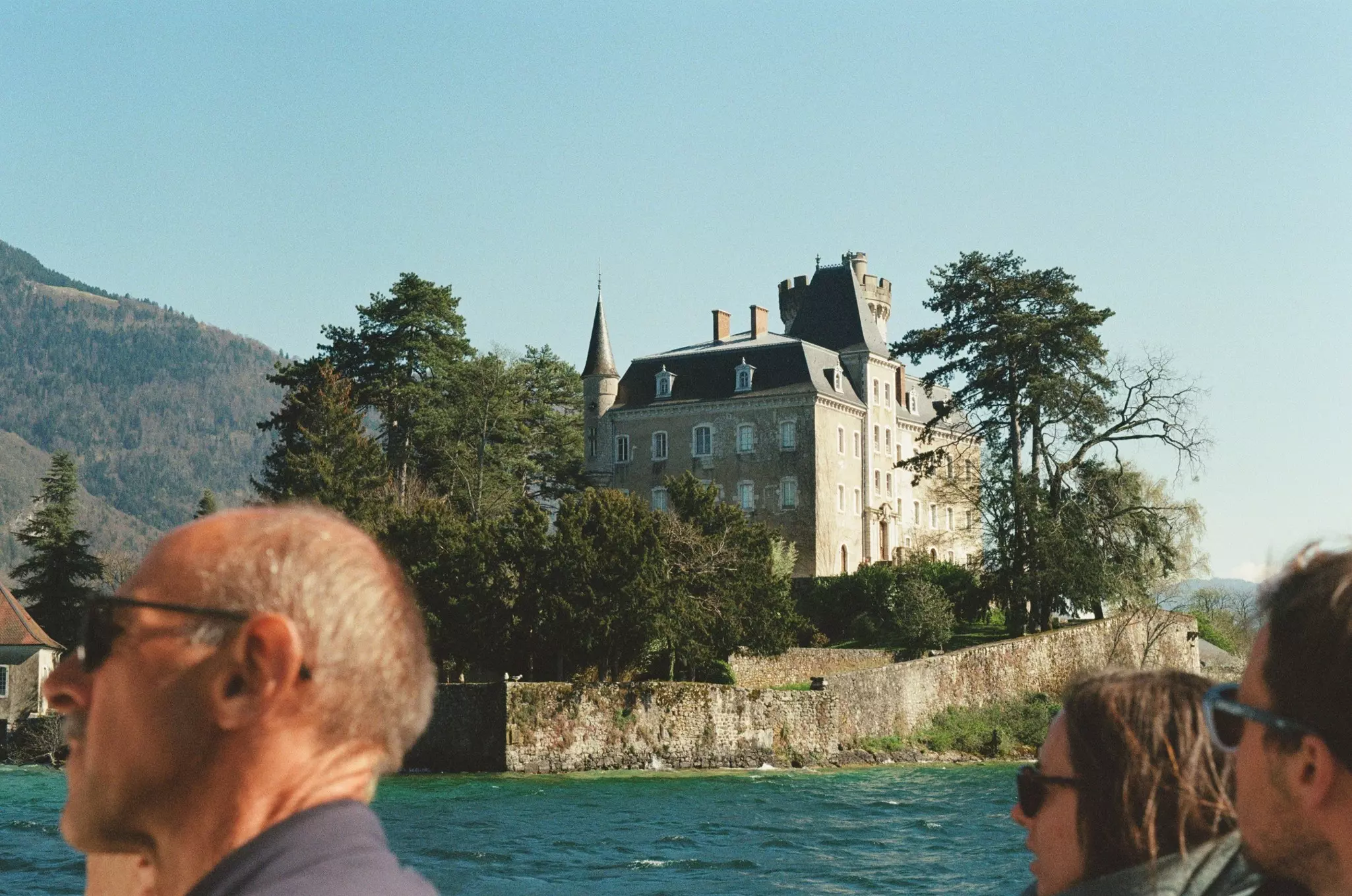 Duingt Castle, viewed from the water on Lake Annecy