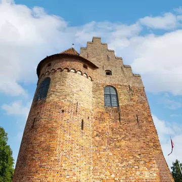 Facade of Nyborg Slot (Castle) Fyn Region. Syddanmark, Denmark.