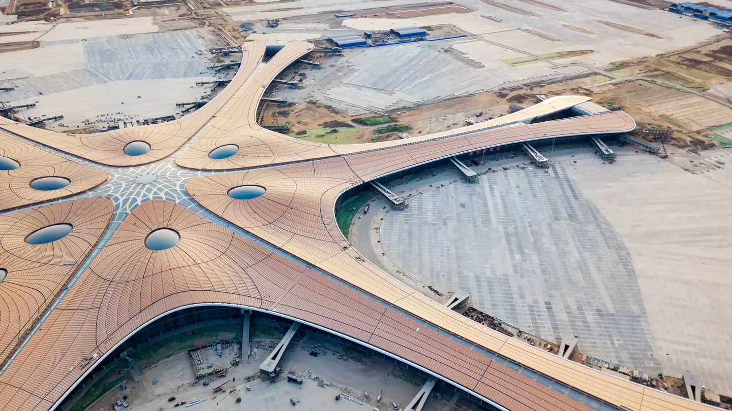 Beijing's second airport will an incredible 7.5 million square foot when finished. lazy dragon / Shutterstock