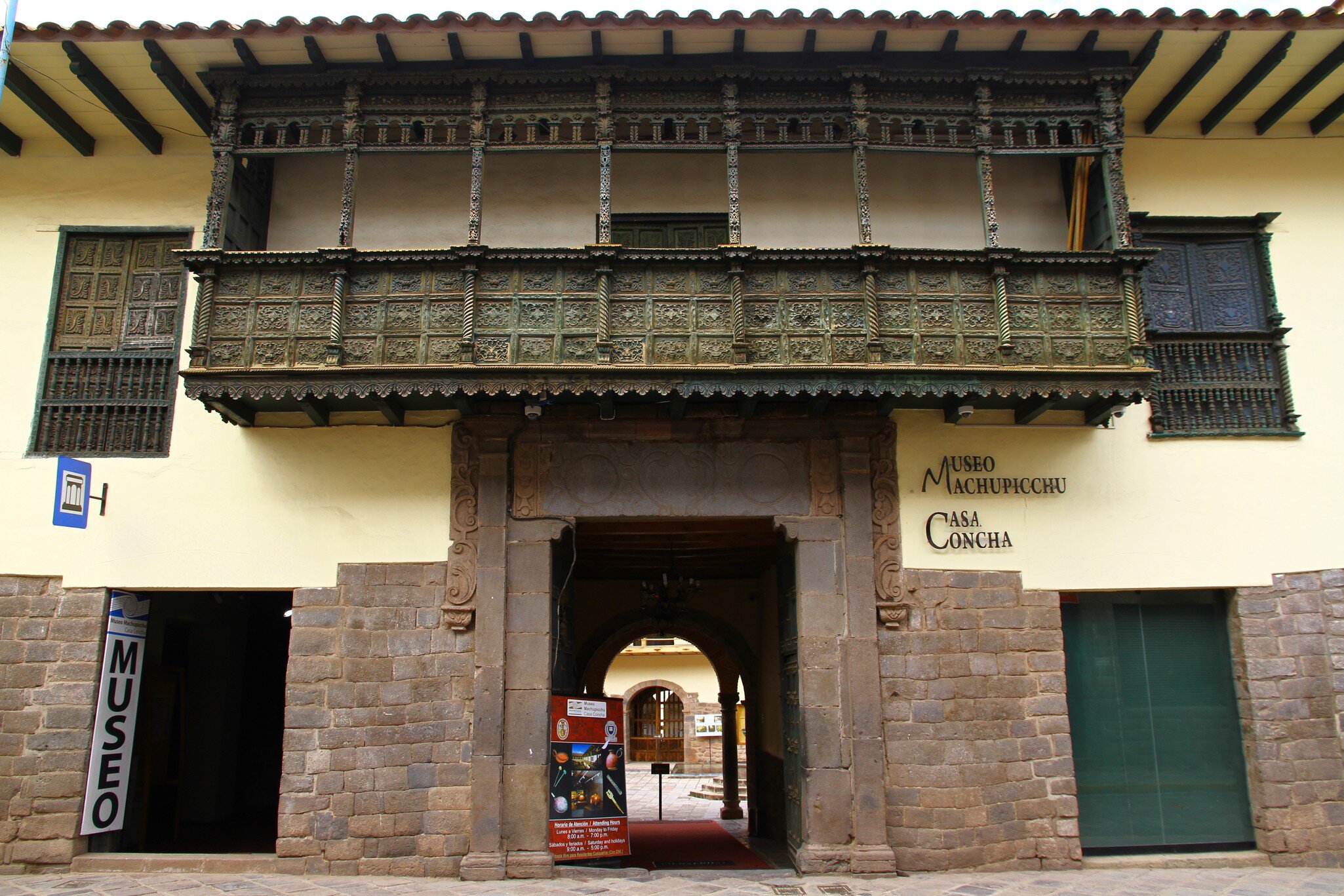 MUSEUM OF MACHU PICCHU, CUSCO, PERU - 30 March 2019. A view from the entrance of Museum of Machu Picchu (Casa Concha) where they have the largest collection of Machu Picchu artifacts in the world, License Type: media, Download Time: 2026-06-24T18:43:25.000Z, User: LP_NZhan, Editorial: true, purchase_order: 65050 - Digital Destinations and Articles, job: App Content, client: Lonely Planet App, other: Nadine Zhan