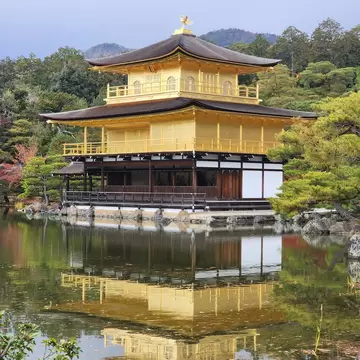 Kinkaku-ji, or Rokuon-ji, historic Golden pavillion architecture, zen buddhist temple, surrounding by japanese garden, Kyoto, Japan on 3 December 2023, License Type: media, Download Time: 2026-05-22T17:48:59.000Z, User: LP_NZhan, Editorial: true, purchase_order: 65050 - Digital Destinations and Articles, job: App Content, client: Lonely Planet App, other: Nadine Zhan