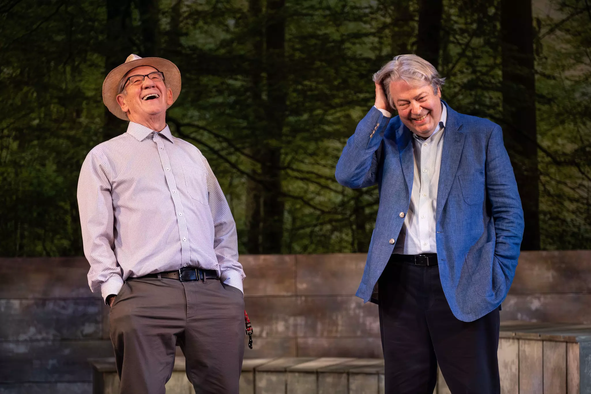 Ian McKellen and Roger Allam star in the touching play “Frank and Percy” © Jack Merriman