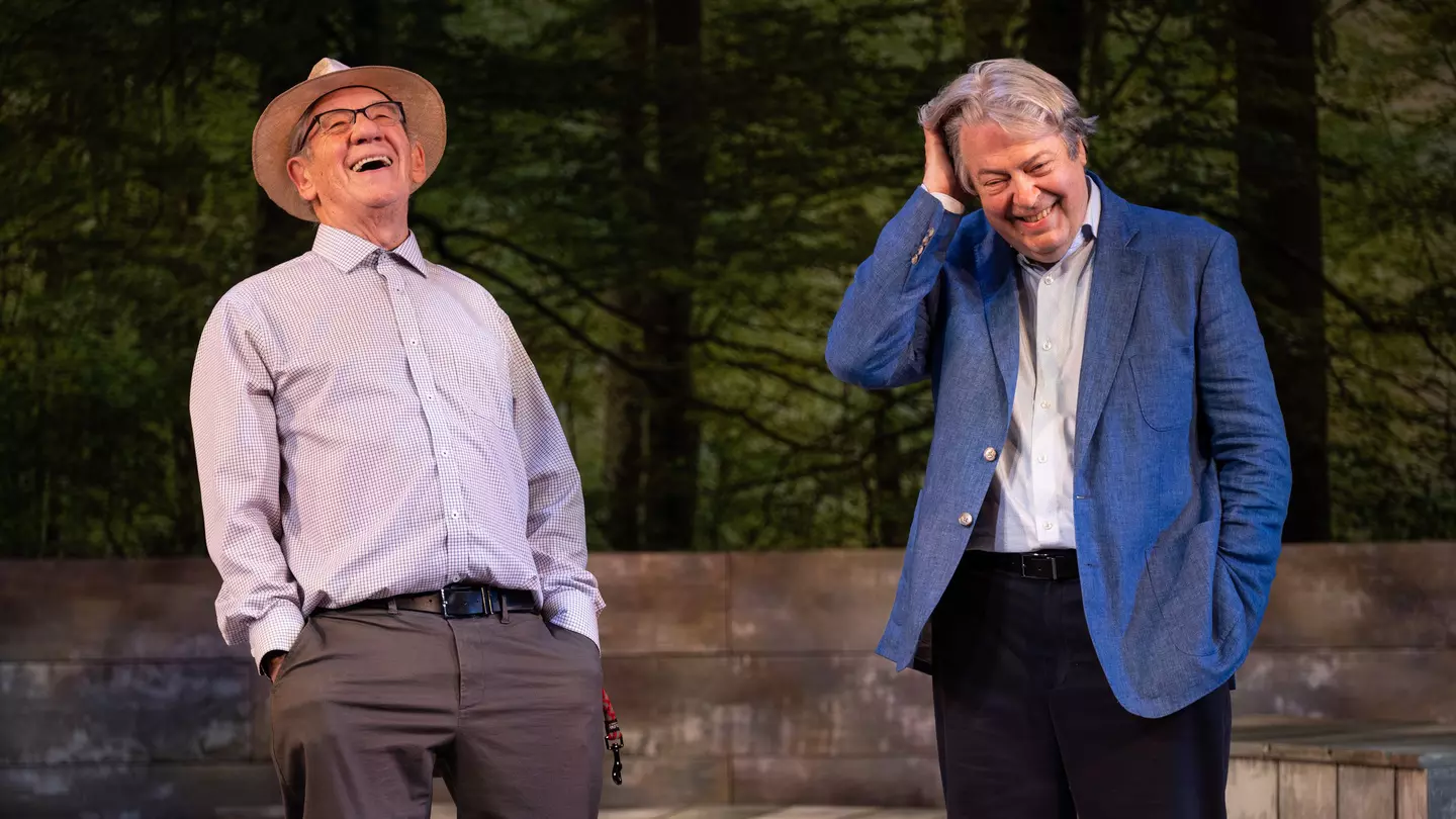 Ian McKellen and Roger Allam star in the touching play “Frank and Percy” © Jack Merriman