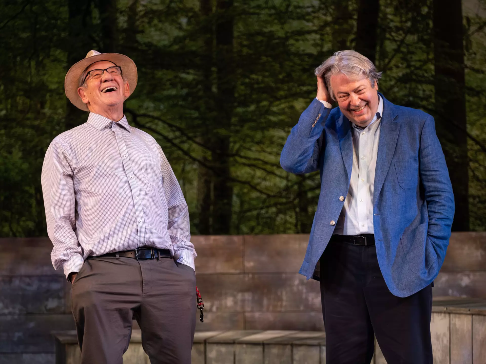 Ian McKellen and Roger Allam star in the touching play “Frank and Percy” © Jack Merriman