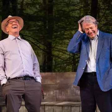 Ian McKellen and Roger Allam star in the touching play “Frank and Percy” © Jack Merriman