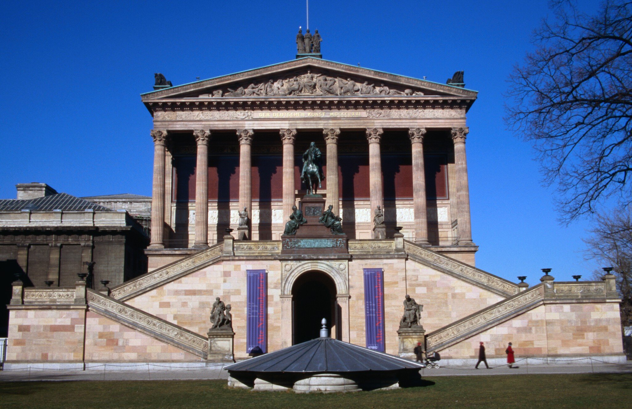 The Altes Museum and Lustgarten in Berlin, Germany.