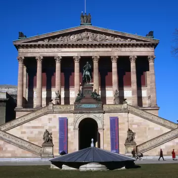 The Altes Museum and Lustgarten in Berlin, Germany.