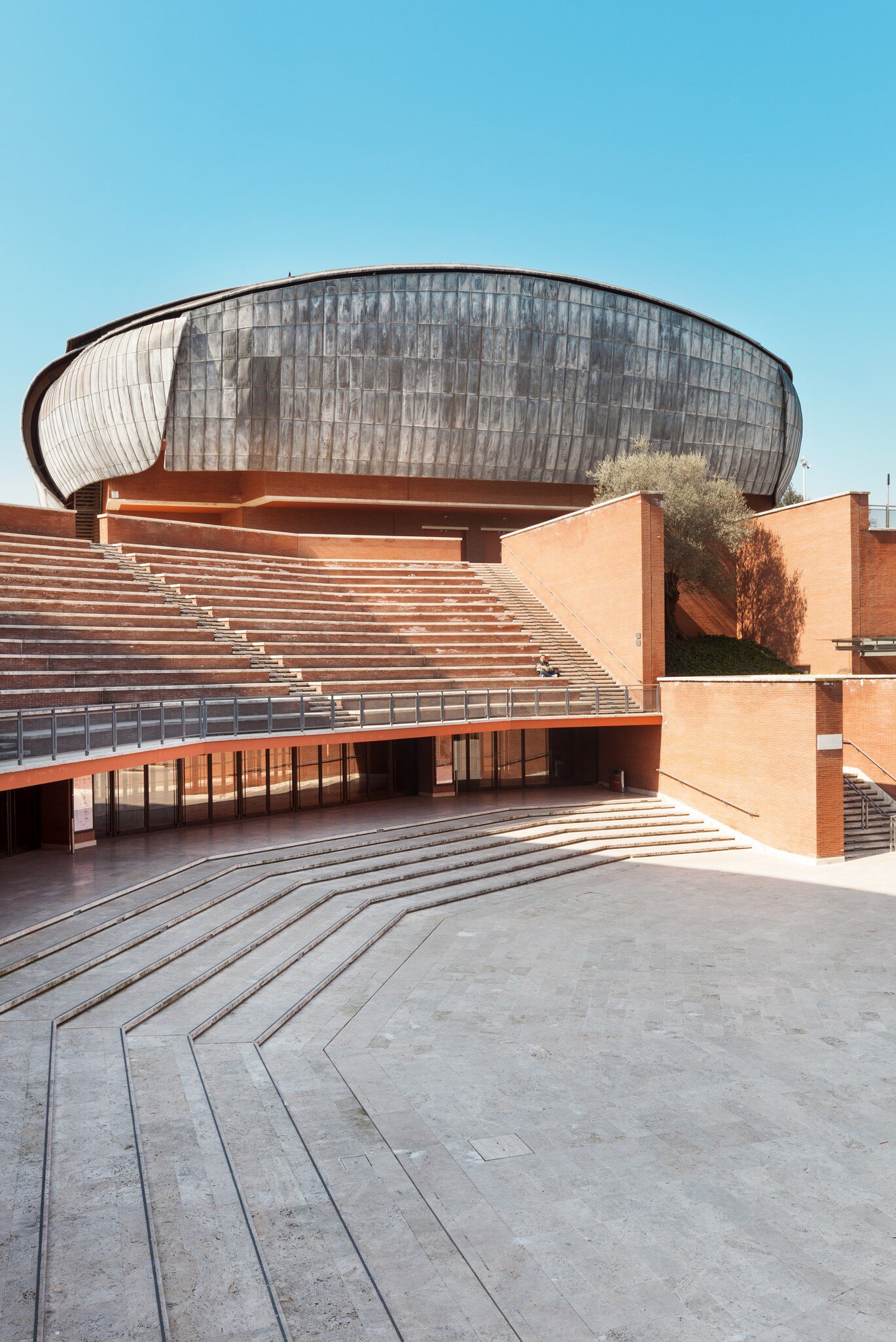 External view of the Auditorium Parco della Musica Ennio Morricone in Rome, Italy.