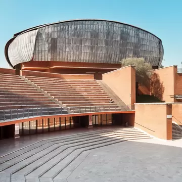 External view of the Auditorium Parco della Musica Ennio Morricone in Rome, Italy.