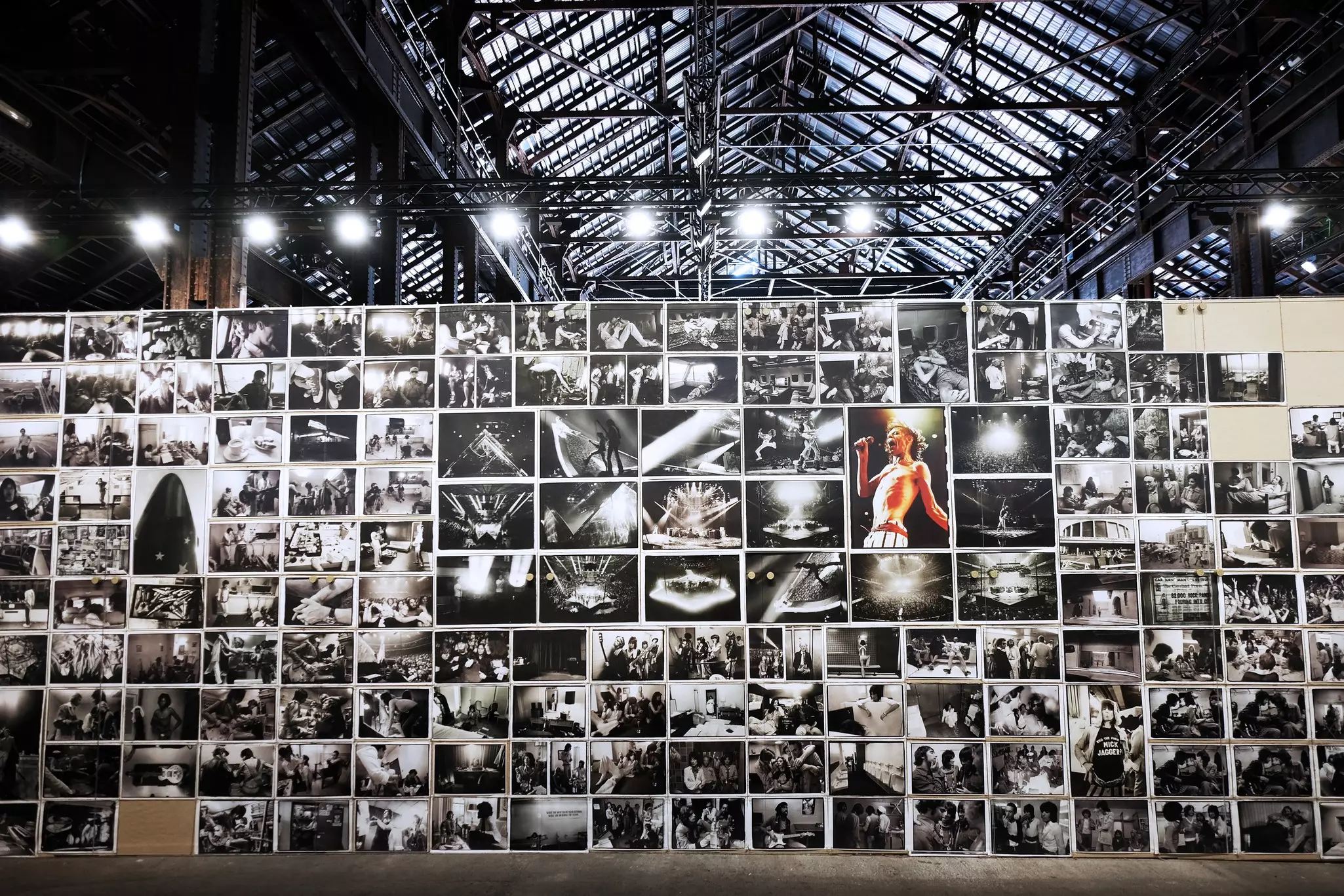 An exhibition of Annie Leibovitz photos at the photography festival, Les Rencontres d'Arles, France.