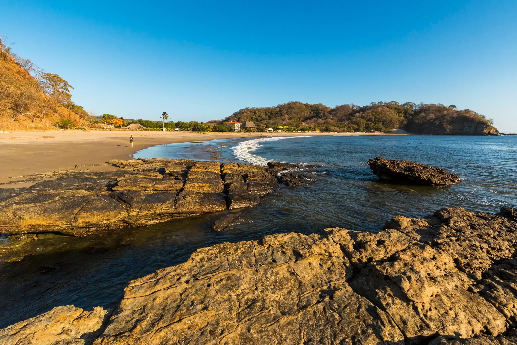 Playa Marsella, a quiet beach on the southern surf coast, north of San Juan del Sur.