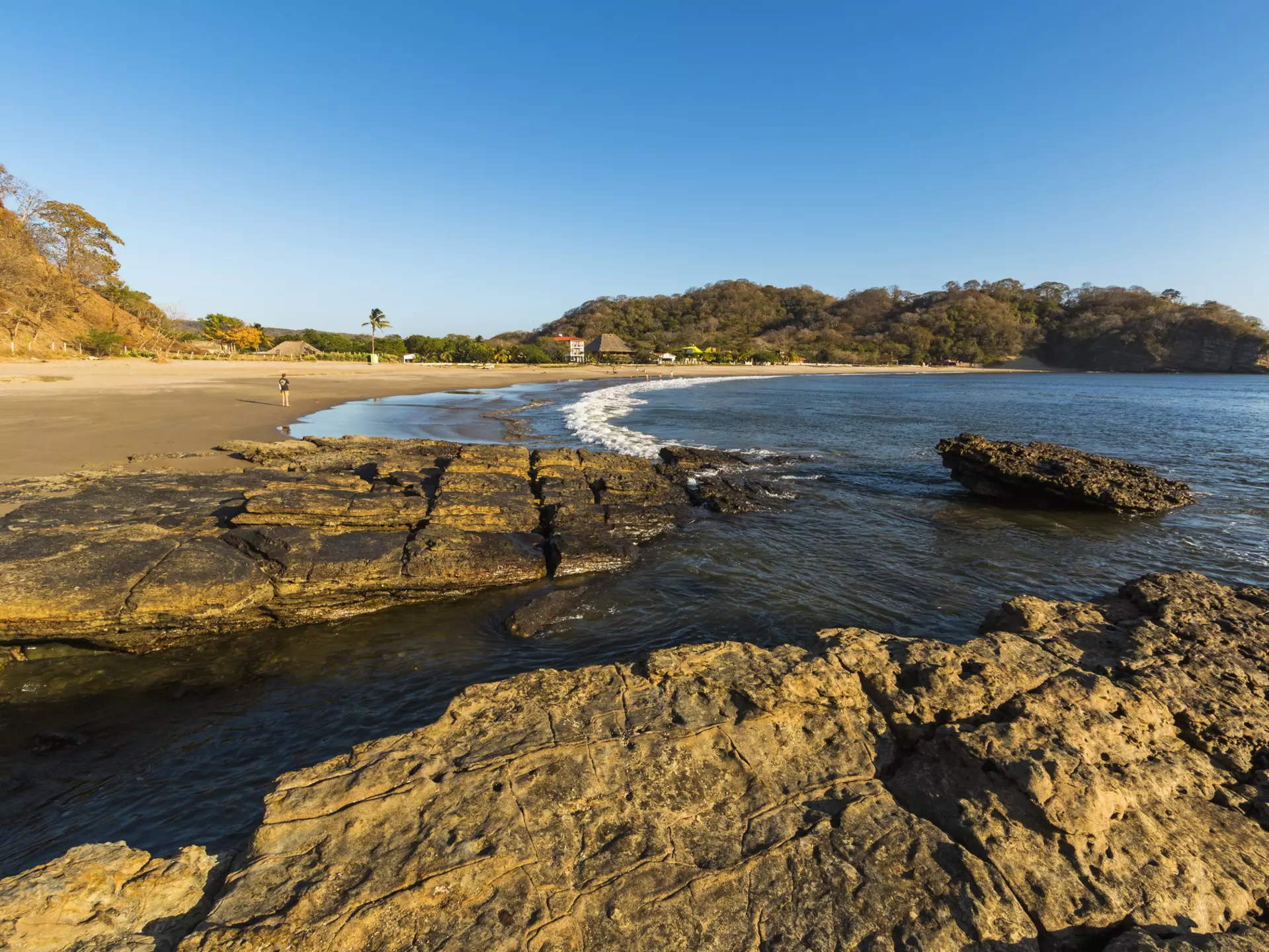 Playa Marsella, a quiet beach on the southern surf coast, north of San Juan del Sur.