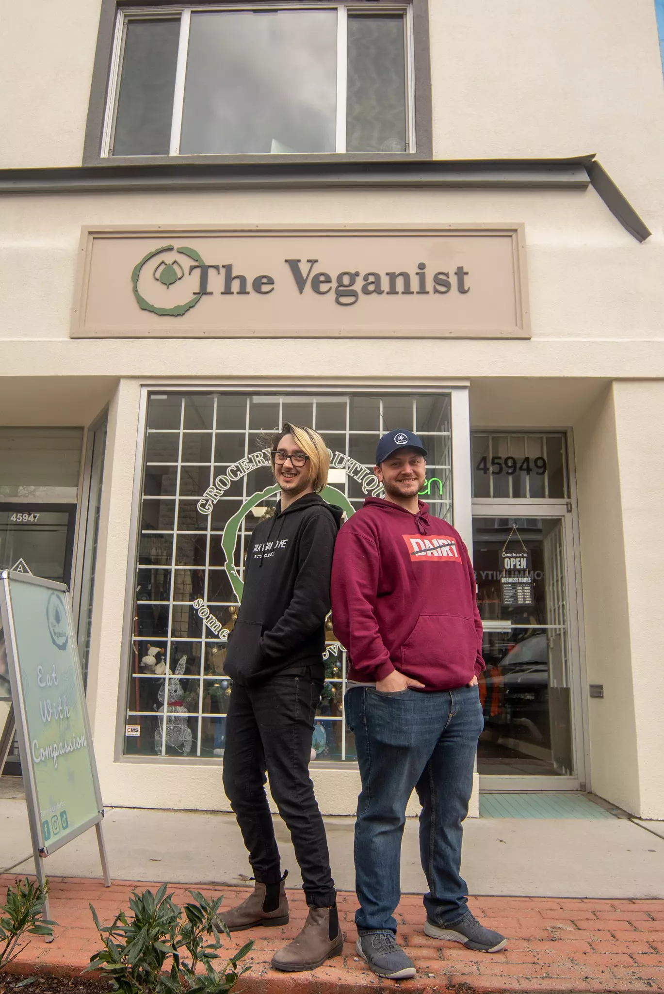 Logan Bryan and his partner, Brian McQuade are the founders of The Veganist, a grocer and boutique in Chilliwack, British Columbia © Urban Fig Photography
