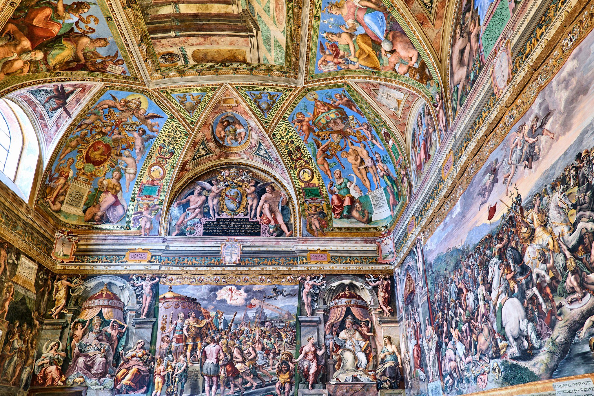 Raphael's room frescoes in the Vatican Museums, Vatican City, Rome