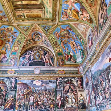 Raphael's room frescoes in the Vatican Museums, Vatican City, Rome