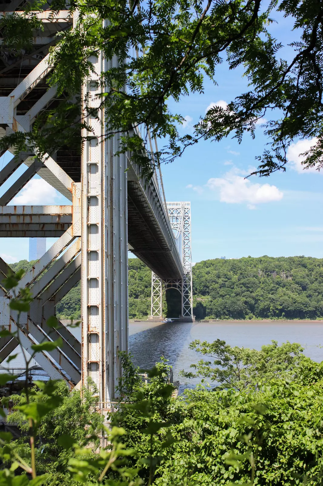 The George Washington Bridge over the Hudson River, New York City