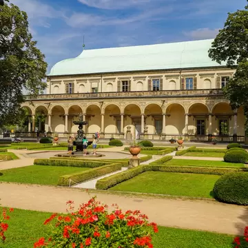 Queen Anne's belvedere and royal gardens in Prague, Czechia (Czech Republic).