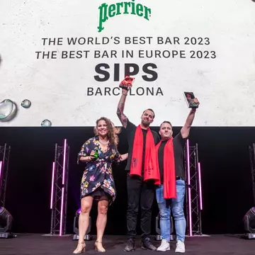 The team at Sips, in Barcelona, came top of the rankings at the World’s 50 Best Bars 2023 awards, announced in Singapore on October 17 @ courtesy The World's 50 Best Bars