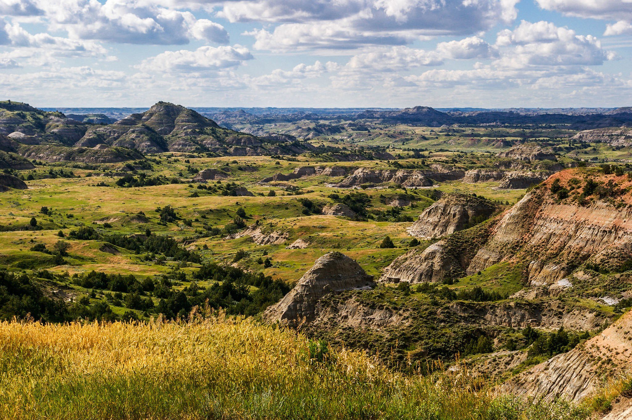 North Dakota Badlands at Theodore Roosevelt National Park.