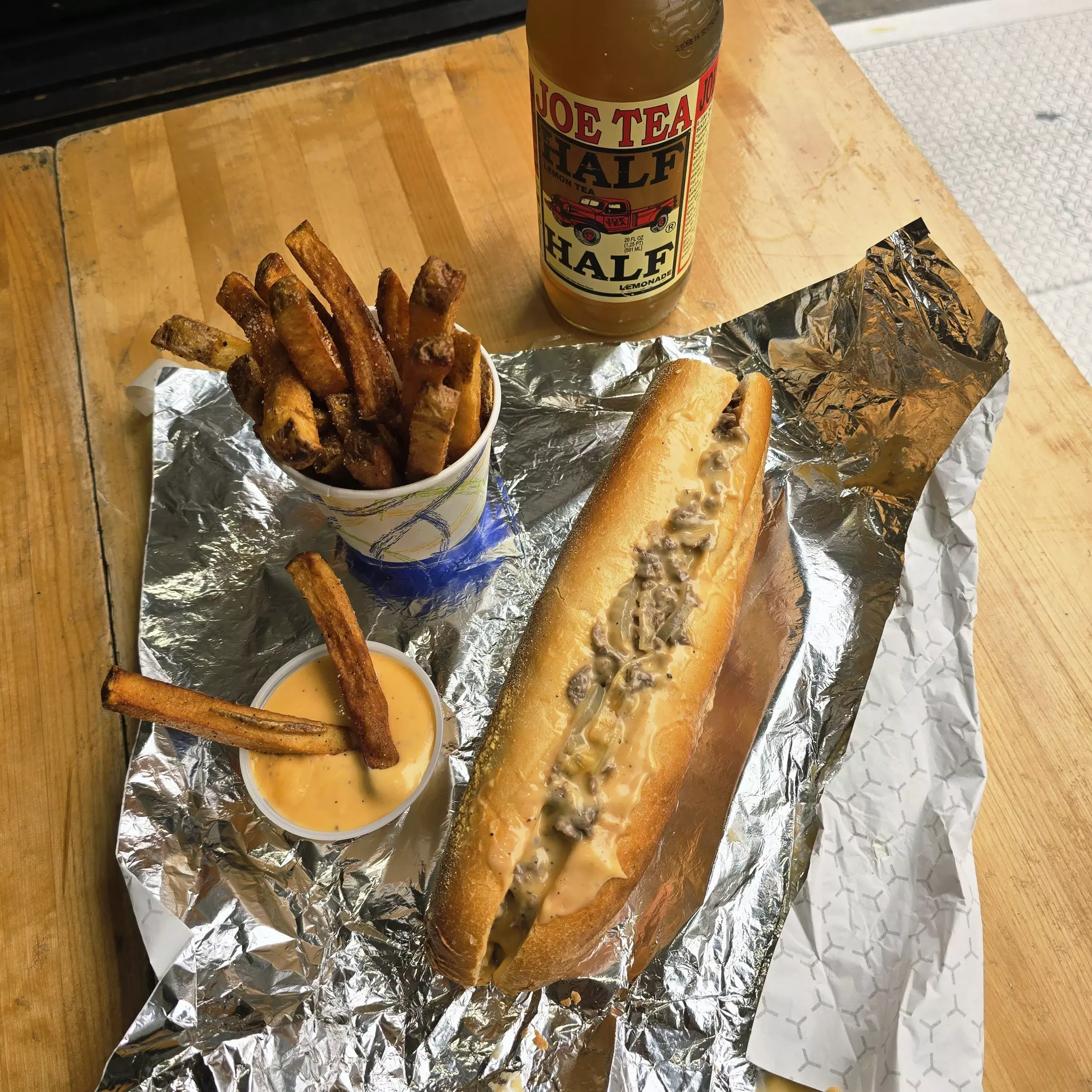 A Philly Cheesesteak from Woodrow's Sandwich Shop in Philadelphia