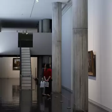 TOKYO, JAPAN - September 30, 2017: Visitors look at a painting in Tokyo's National Museum of Western Art., License Type: media, Download Time: 2024-07-10T16:31:44.000Z, User: FergalCo, Editorial: true, purchase_order: 56530, job: Global Publishing WIP, client: Experience Tokyo 2, other: Fergal Condon
