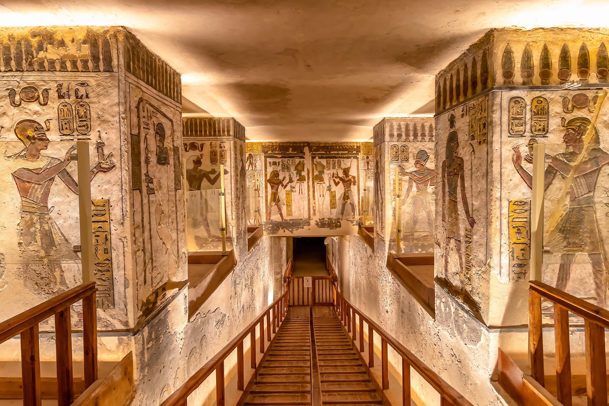 Luxor, Egypt - September 11, 2018: Tomb KV11 is the tomb of Ancient Egyptian Pharaoh Ramesses III. Located in the main valley of the Valley of the Kings.; Shutterstock ID 1194339634;
