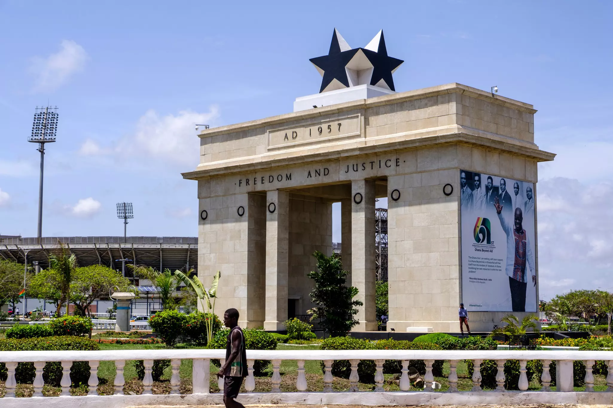 Many notable attractions in Ghana, such as the Black Star Gate in Accra, are free to visit © rosn123 / Shutterstock