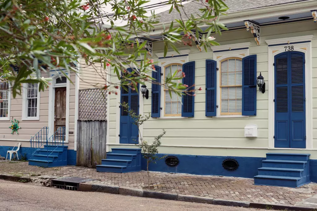 Homes in the Bywater neighborhood of New Orleans, Louisiana
