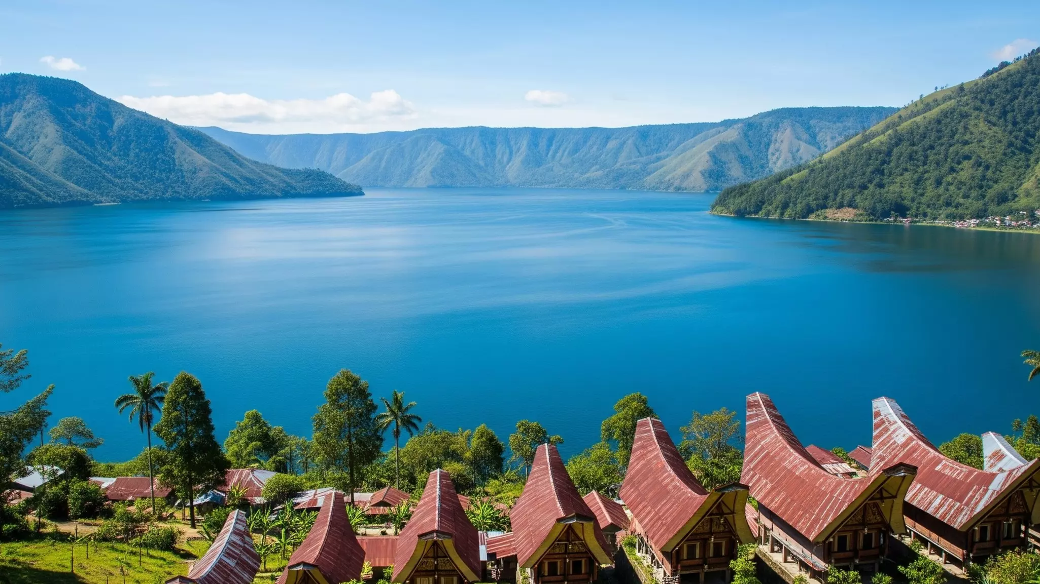 Lake Toba in North Sumatra, Indonesia