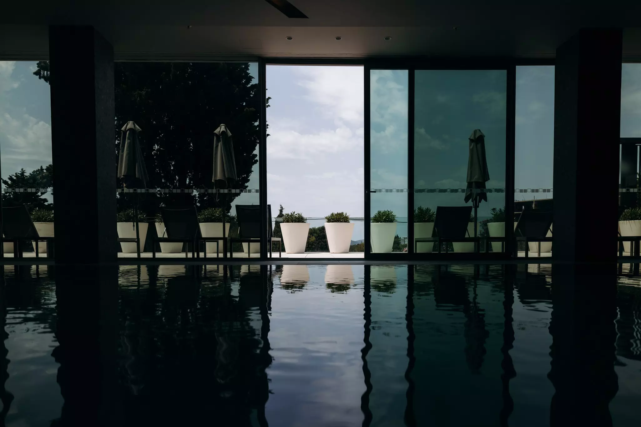 Radisson Blu Resort & Spa in Split, Croatia - View of the pool a and jacuzzi area at the Spa