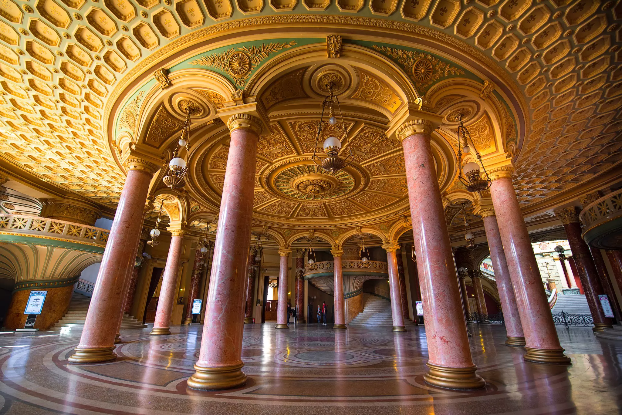 Interior of the Romanian Athenaeum in Bucharest