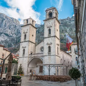 St Tryphon's Cathedral in the town of Kotor, Montenegro.