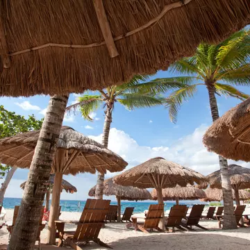 Beach resort at Costa Maya Mexico