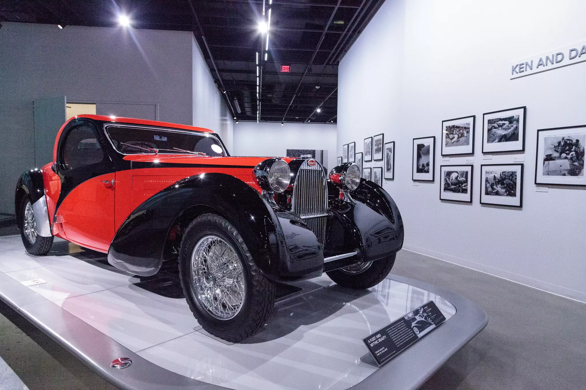 A classic car at the Petersen Automotive Museum in Los Angeles, California, USA. 