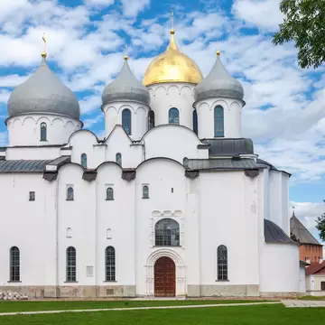 Saint Sophia Cathedral at Novgorod Kremlin. Cathedral was built between 1045 and 1050