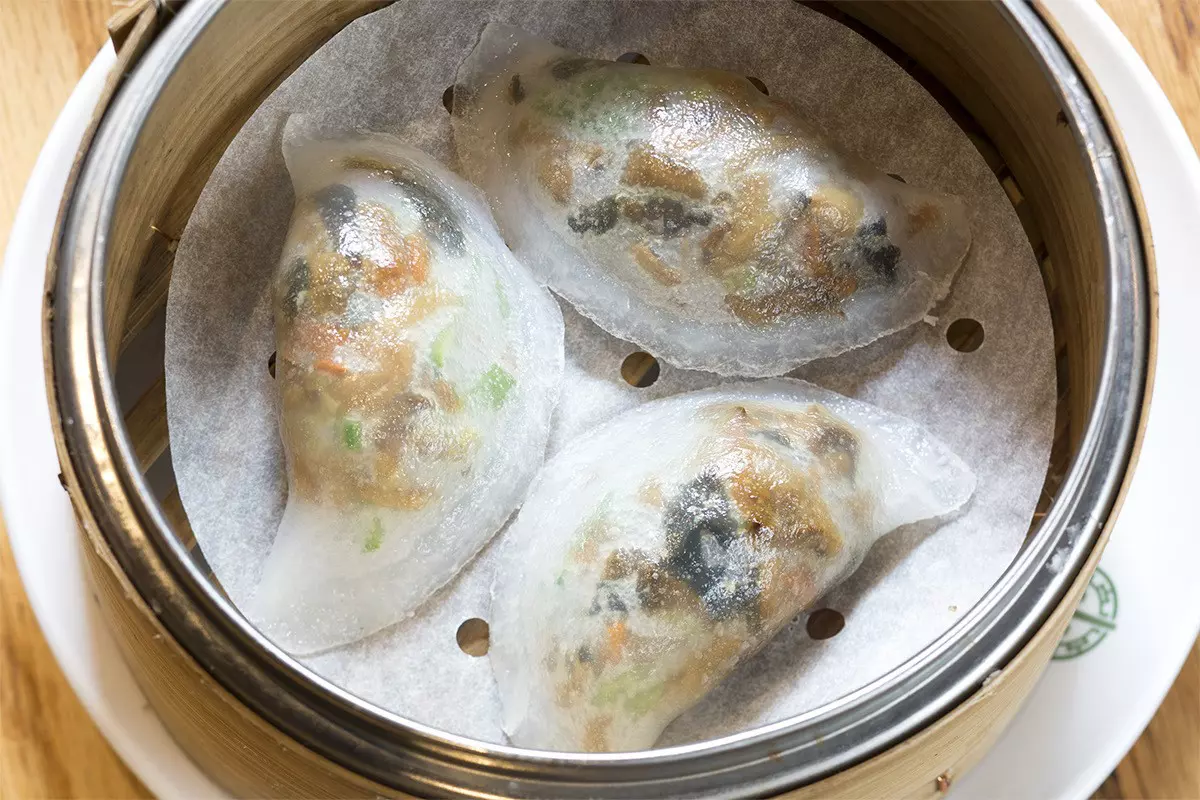 Steamed vegetable dumplings, Tim Ho Wan