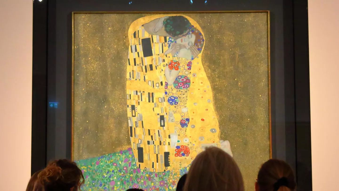 Gustav Klimt’s “The Kiss” at Schloss Belevedere. Mariangela Cruz/Shutterstock