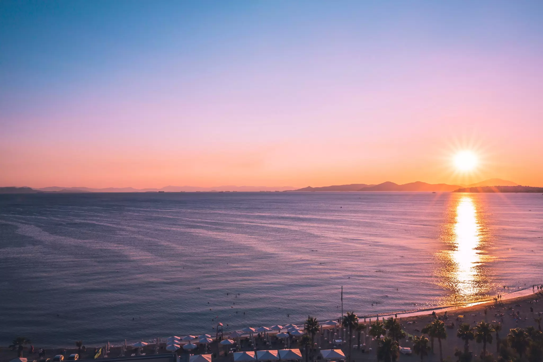 A beach in Athens, Greece